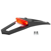 REAR FENDER EXTENSION WITH LED REAR LIGHT + STOP LIGHT + LICENCE PLATE LIGHT  (HOMOLOGATED)